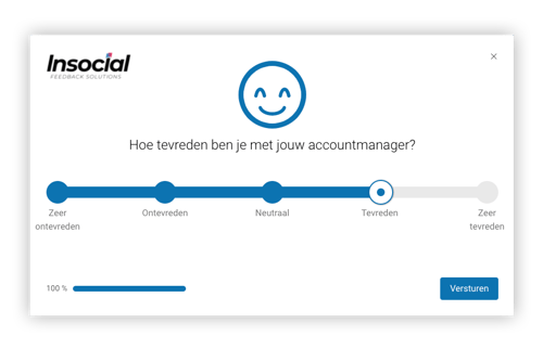 B2B survey voorbeeld