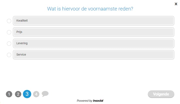 Vraagstellingen lijst