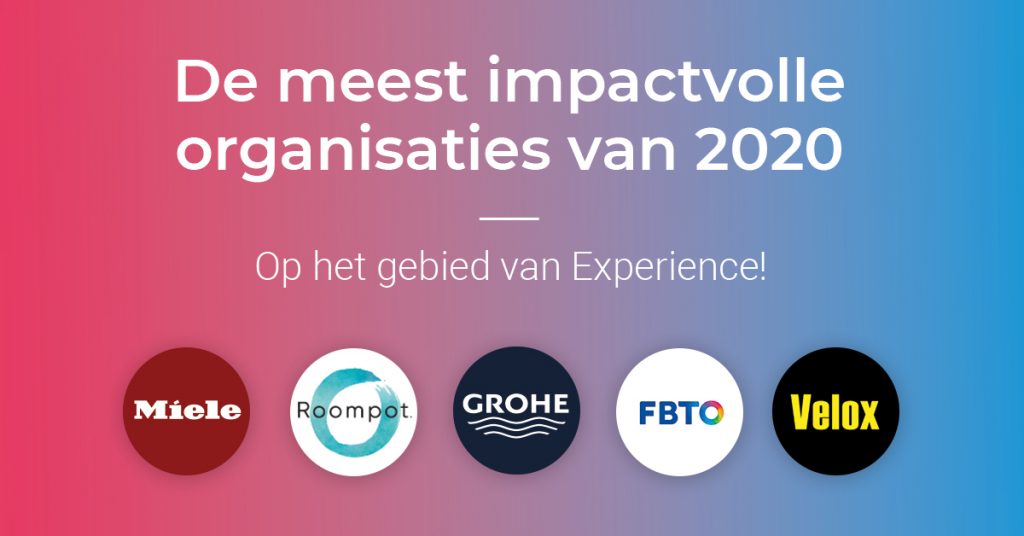 De meest impactvolle organisaties op het gebied van Experience in 2020!