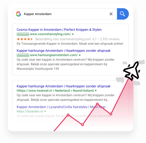 Verkrijg een hogere ranking in Google (SEO)